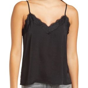 BP. Lace Trim Satin V-Neck Camisole
